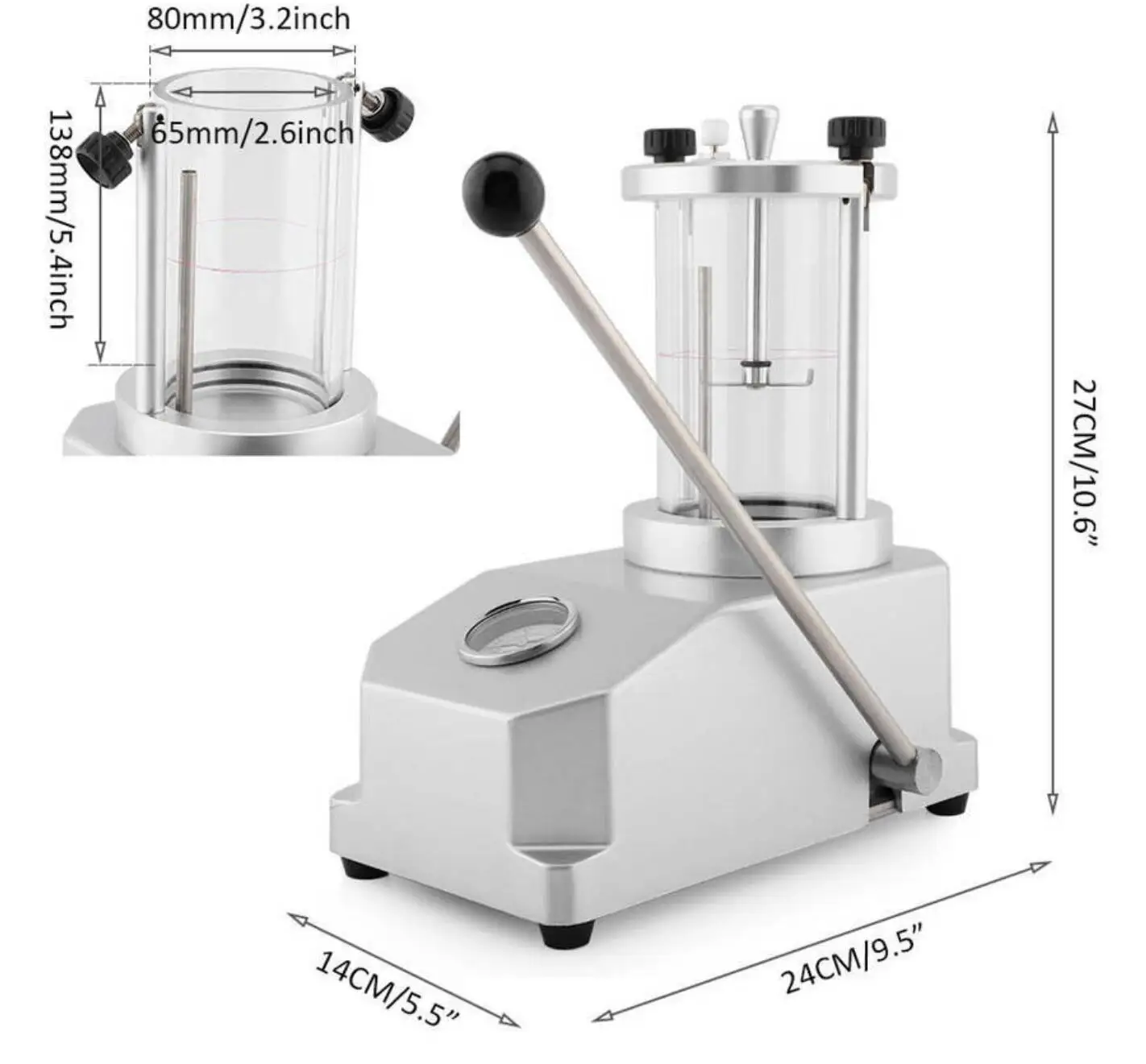 Guarda lo strumento tester impermeabile 2 orologi macchina per test della pressione di resistenza della cassa strumento di riparazione dell'orologio per orologiaio