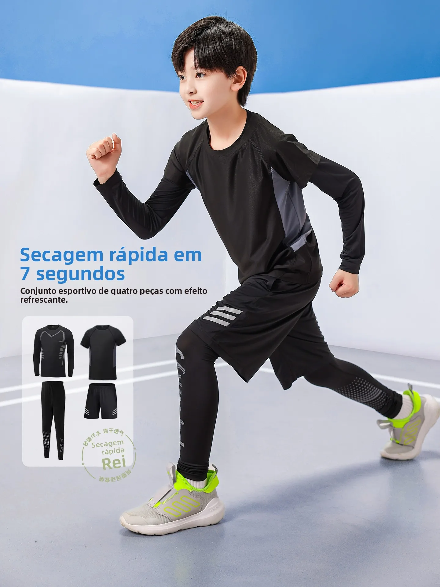 quick-dry-four-piece-set-boys-long-sleeve-short-sleeve-sports-suit-spring-summer-autumn-new-children-running-training-clothes
