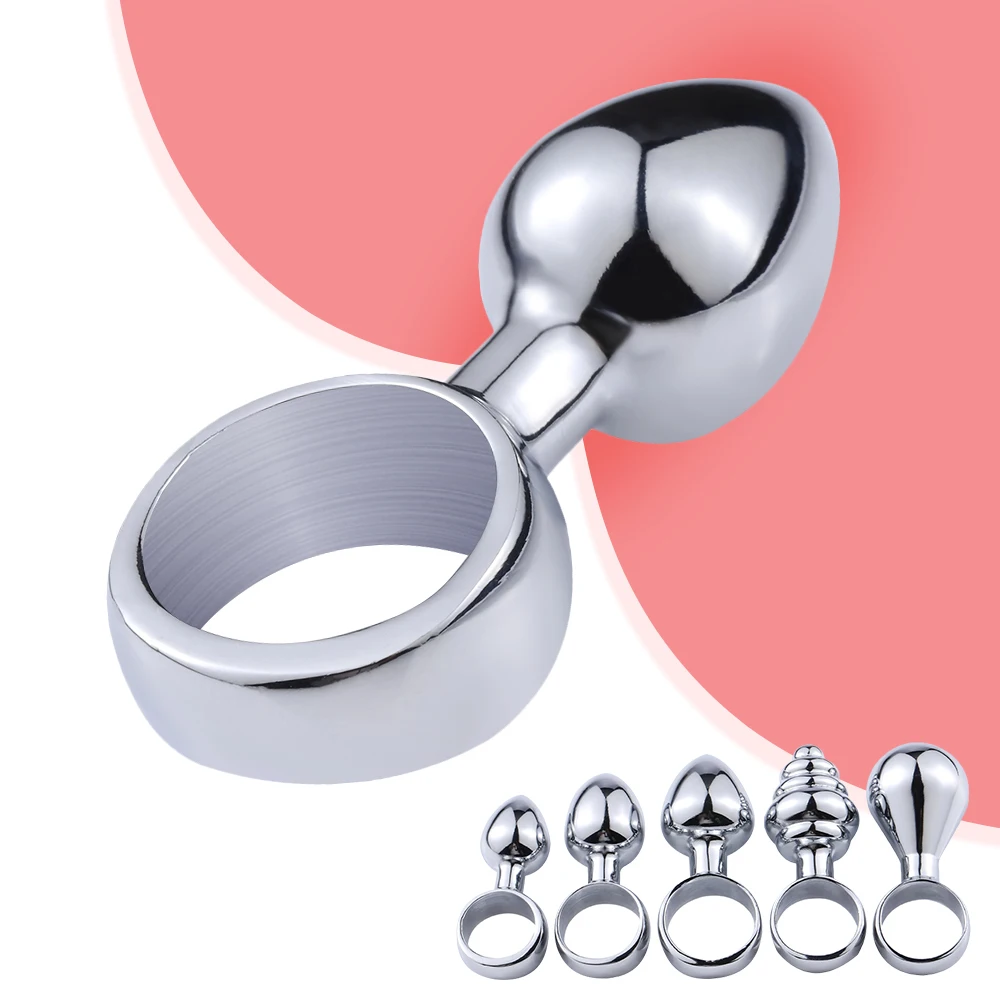 5 Types Ring Shape Anal Plug Sex Toys Metal Pull Ring Butt Plug Female Sex Toys Vaginal Anal Massager Women Men Anal Masturbator