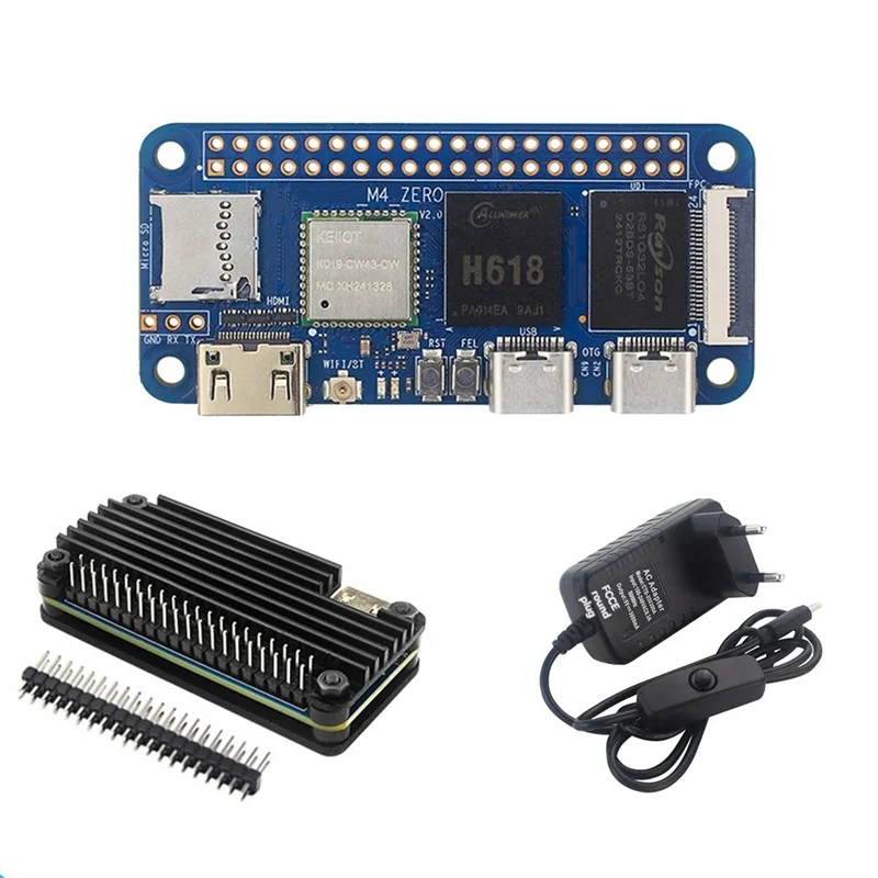 

Новый! !Для Banana Pi BPI-M4 Zero макетная плата + чехол 4G LPDDR4 32G EMMC Allwinner H618 2,4G/5G WIFI BT4.2 материнская плата с вилкой европейского стандарта
