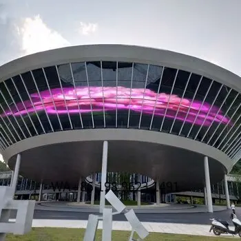 P3.91-7.82 Transparent LED Glass Screen Outdoor Advertising Video Wall Panel Commercial Transparent Display for Building Window