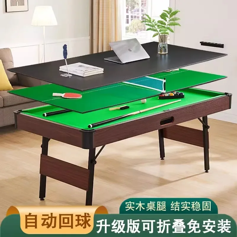 Billiards table Household small children's English snooker table Household indoor folding American black eight pool table