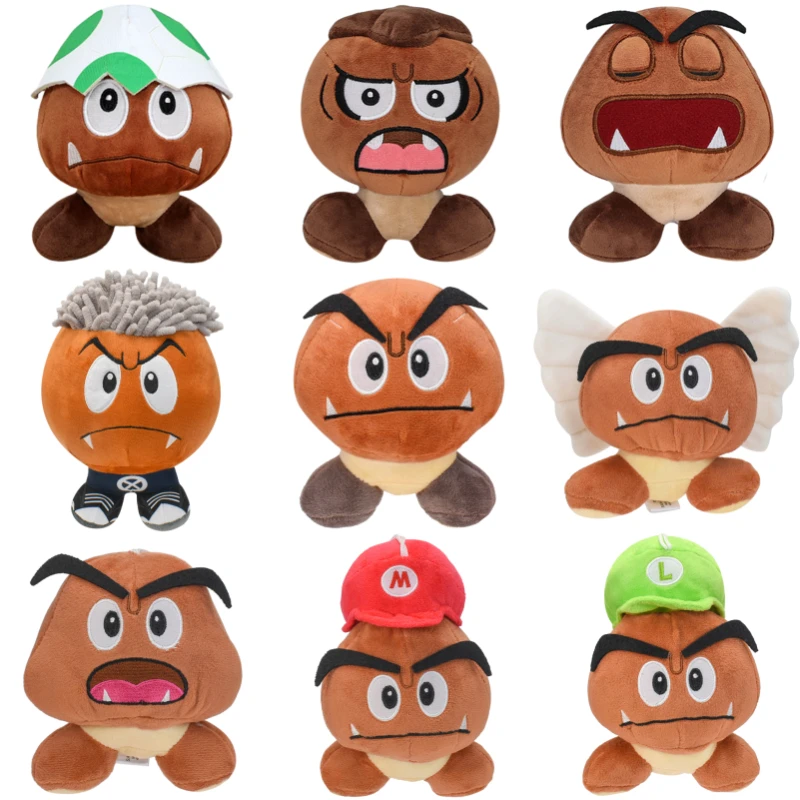 

Mario Bros Goomba Ken Carson Kawaii Soft Plush Toys Funny Cartoon Anime Stuffed Animals Peluche Dolls Birthday Festivals Gifts