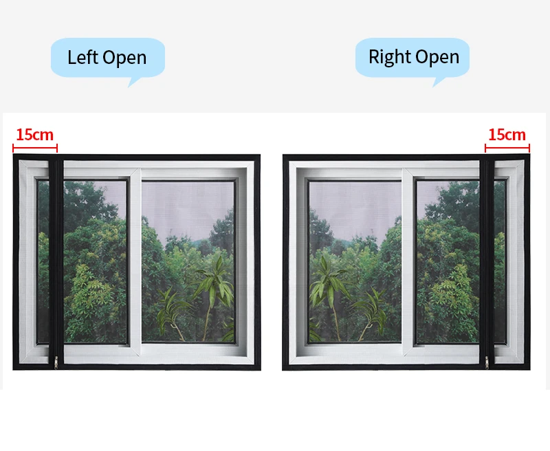 Maßanfertigung, Haushalt, selbstklebendes Reißverschluss-Moskitonetz, Moskitonetz für Fenster, Sommer, Netz, Gaze, Moskitonetz, waschbar – Detail 7