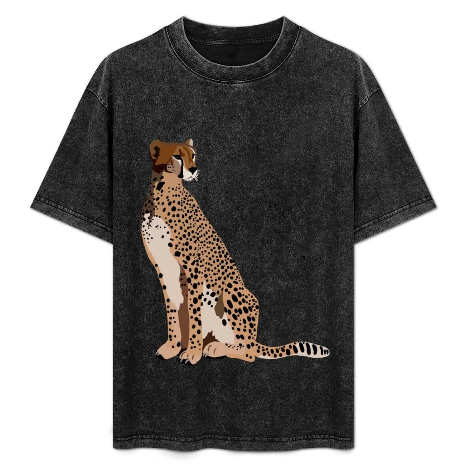 

C is for Cheetah T-Shirt Big and Tall Short Sleeve Tee