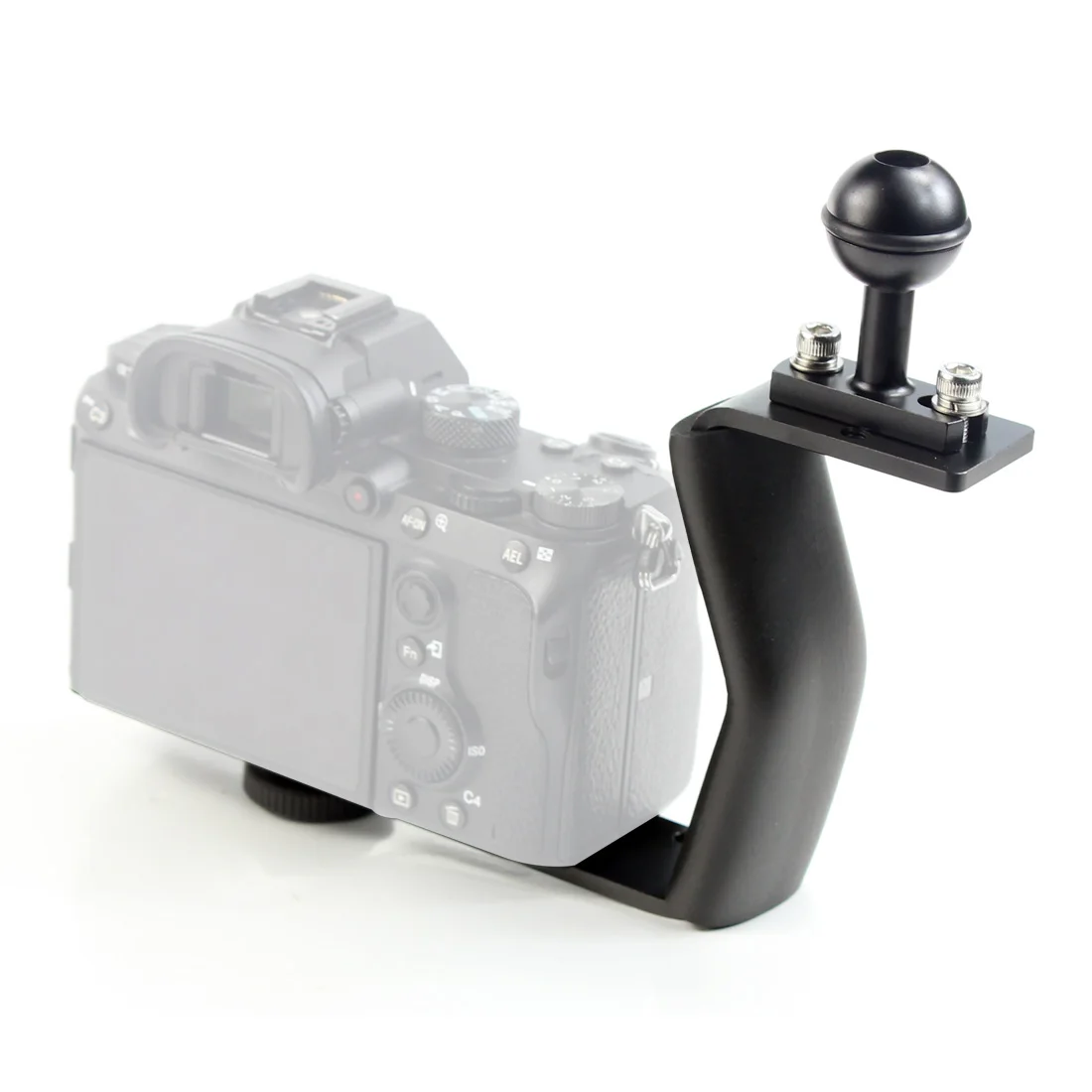 Tauchhalterung aus Aluminiumlegierung, Z-Typ, Einzelgriff mit Basisadapter für Gopro Unterwasserkamera, Fotogehäuse, Taschenlampe – Detail 12