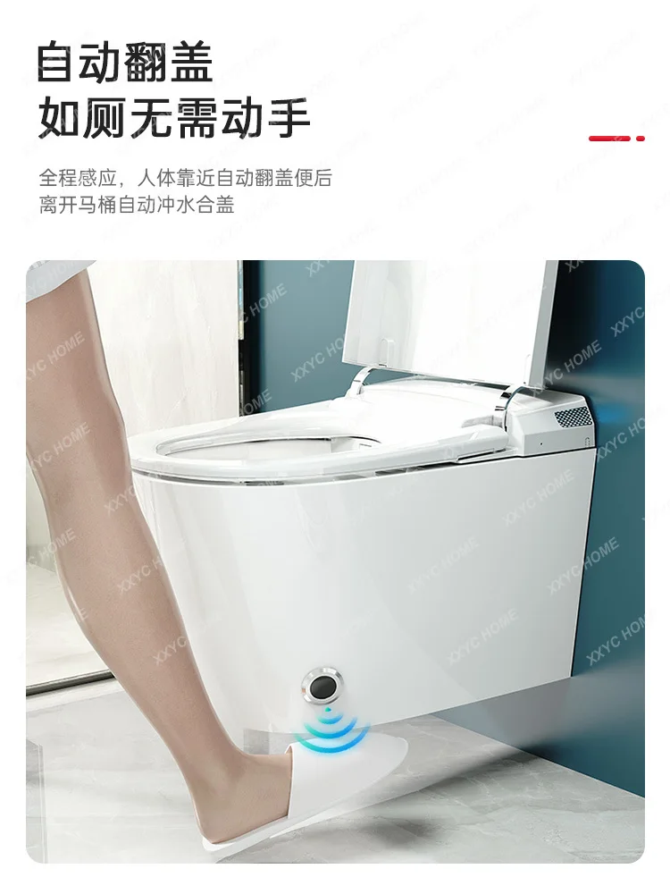 Home Wall-Mounted Smart Toilet Hanging Fully Automatic Integrated Embedded Wall Drainage Hidden Water Tank