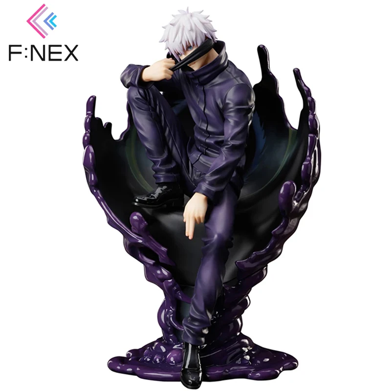 Original F:NEX Jujutsu Kaisen 24cm Gojo Satoru Anime Figure PVC Genuine Collectible Model Toys Dropshipping Ornament Doll Gifts