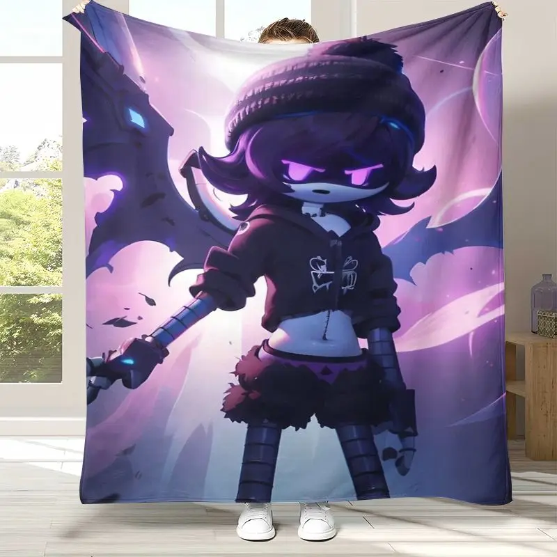 Murder Drones Uzi N Cyn Cartoon Flannel Throw Blanket,Cozy Warm Blanket for Bed,Sofa,Living Room,Picnic,Camping,Home Decor,Gift