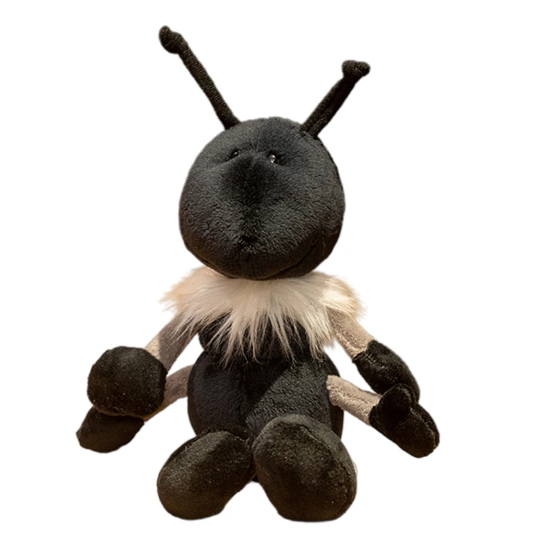 

High Quality 1pc 30cm Kawaii Black Ant Plush Dolls Lovely Ants Toy Figure Dolls Good Filling Nice Decor Birthday Christmas Gift