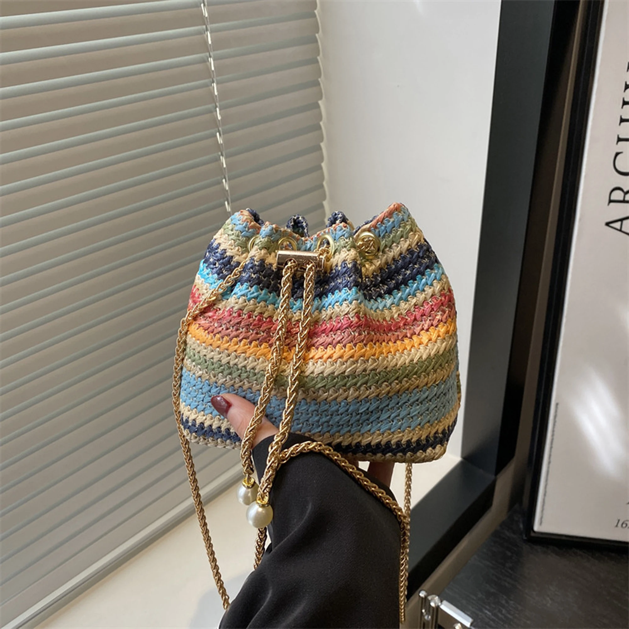 Tas Selempang Kulit Bergaya dengan Detail Rumbai Dompet Bahu Ringkas untuk Tas Messenger Modis Wanita