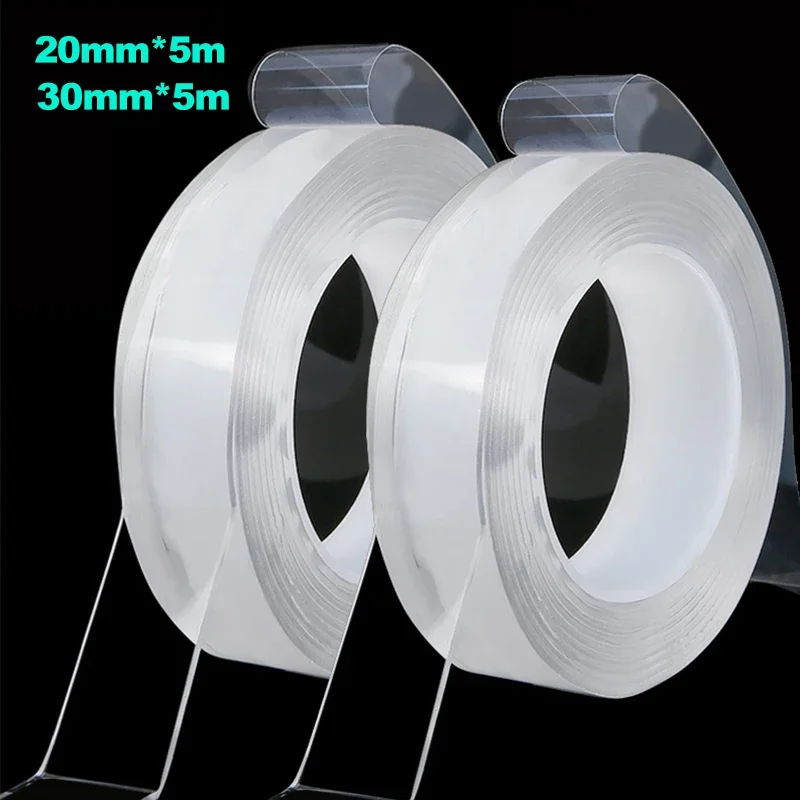 Nano Double-Sided Tape Non-Trace Hook Adhesive Acrylic Double-Sided Tape Transparent Tape Water Proof Nano Adhesive200