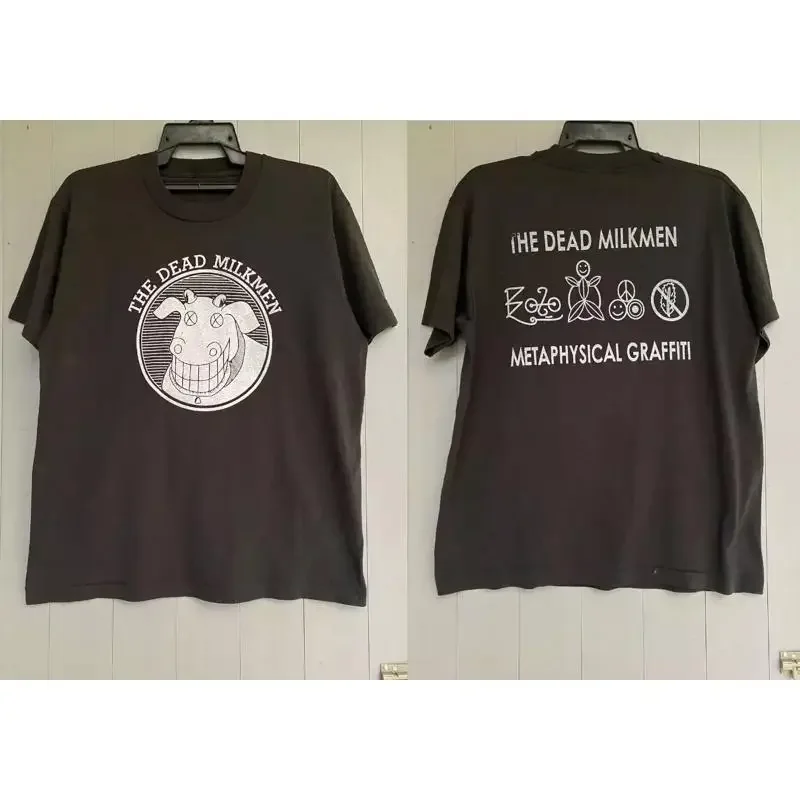 The Dead Milkmen Band Metaphysical Graffiti Double Sided T Shirt Full Size S 5XL