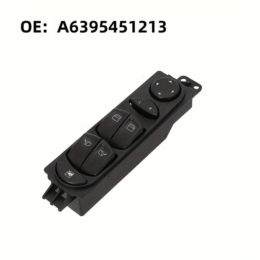 A6395451213 Left Side Electric Power Window Switch for Benz Vito Viano 2003-2013 Driver Side Window Lifter Control Button