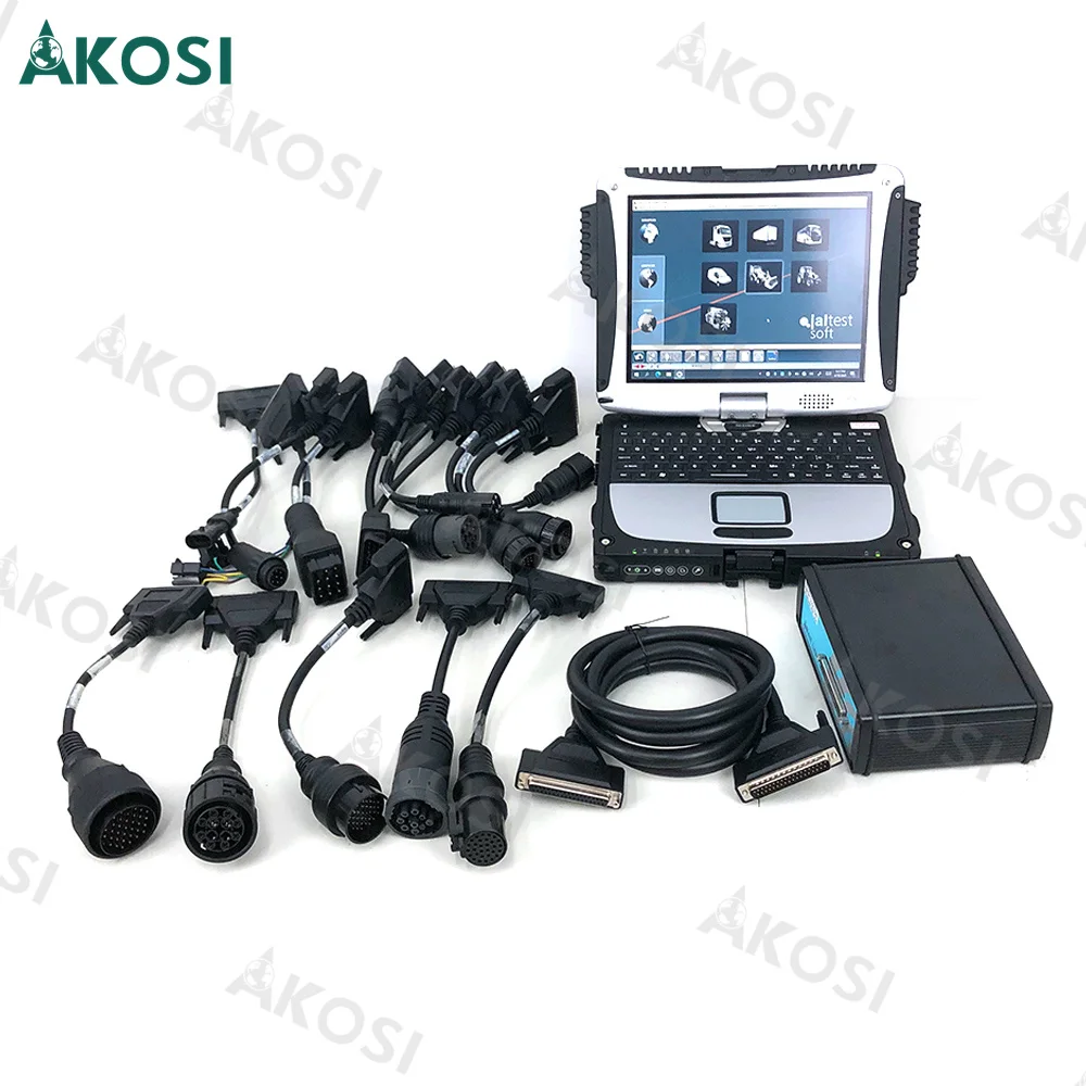Kit de diagnóstico universal para excavadoras y camiones de servicio pesado con laptop CF19 para la herramienta de diagnóstico Jaltest Link