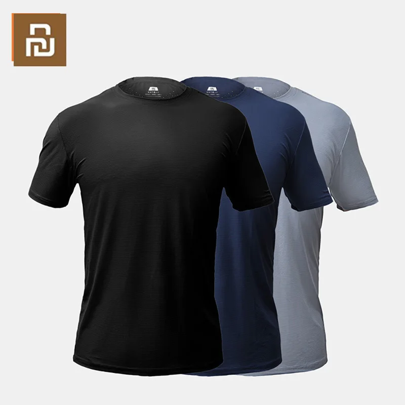 Youpin SKAH 3D Ice Feeling Breathable T-shirt Men's Cool Down Cold Feeling Short Sleeve Top Summer Quick Drying Sports T Shirt