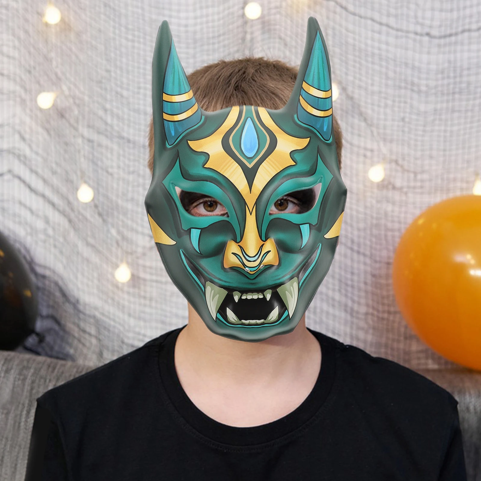 

Ghost Mask Japanese Cosplay Masks Drama Supplies Dress Costume Accessories Decorative Funny