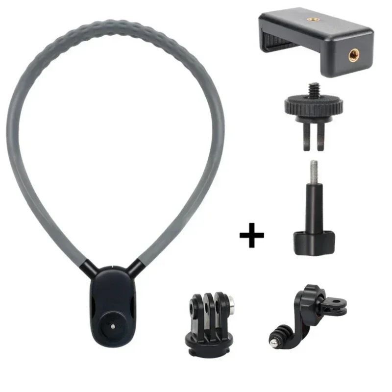 

Silicone Neck Hold Mount for GoPro Hero 11 10 9 8 7 6 5 Insta360 DJI Osmo Action Smartphone Magnetic Action Accessories