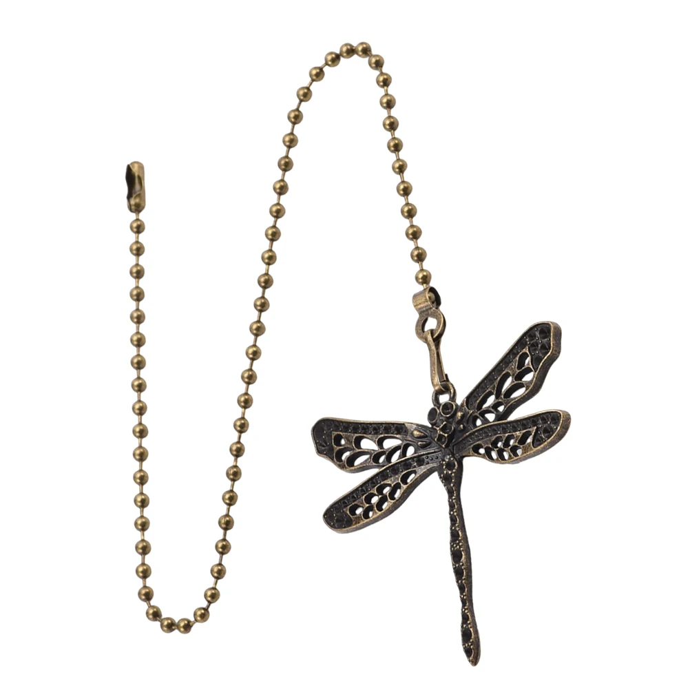 

Retro Dragonfly Pendant Chain Extension for Ceiling Fan Pull Decorative Replacement Vintage Zinc Alloy Beaded Chain