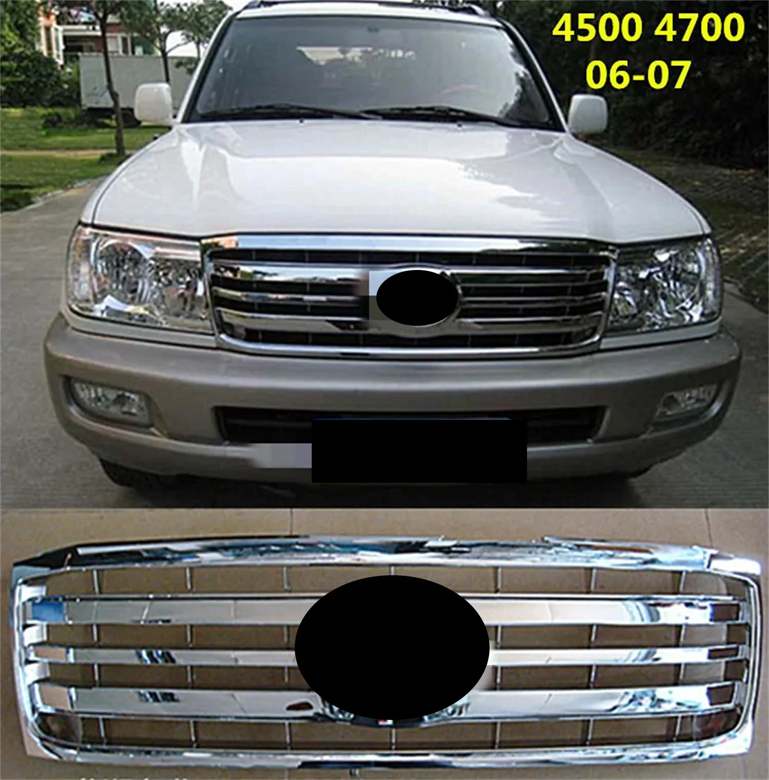 Front Bumper grill radiator grille for Toyota land cruiser LC100 FZJ100 UZJ100 4500 4700 2006-2007