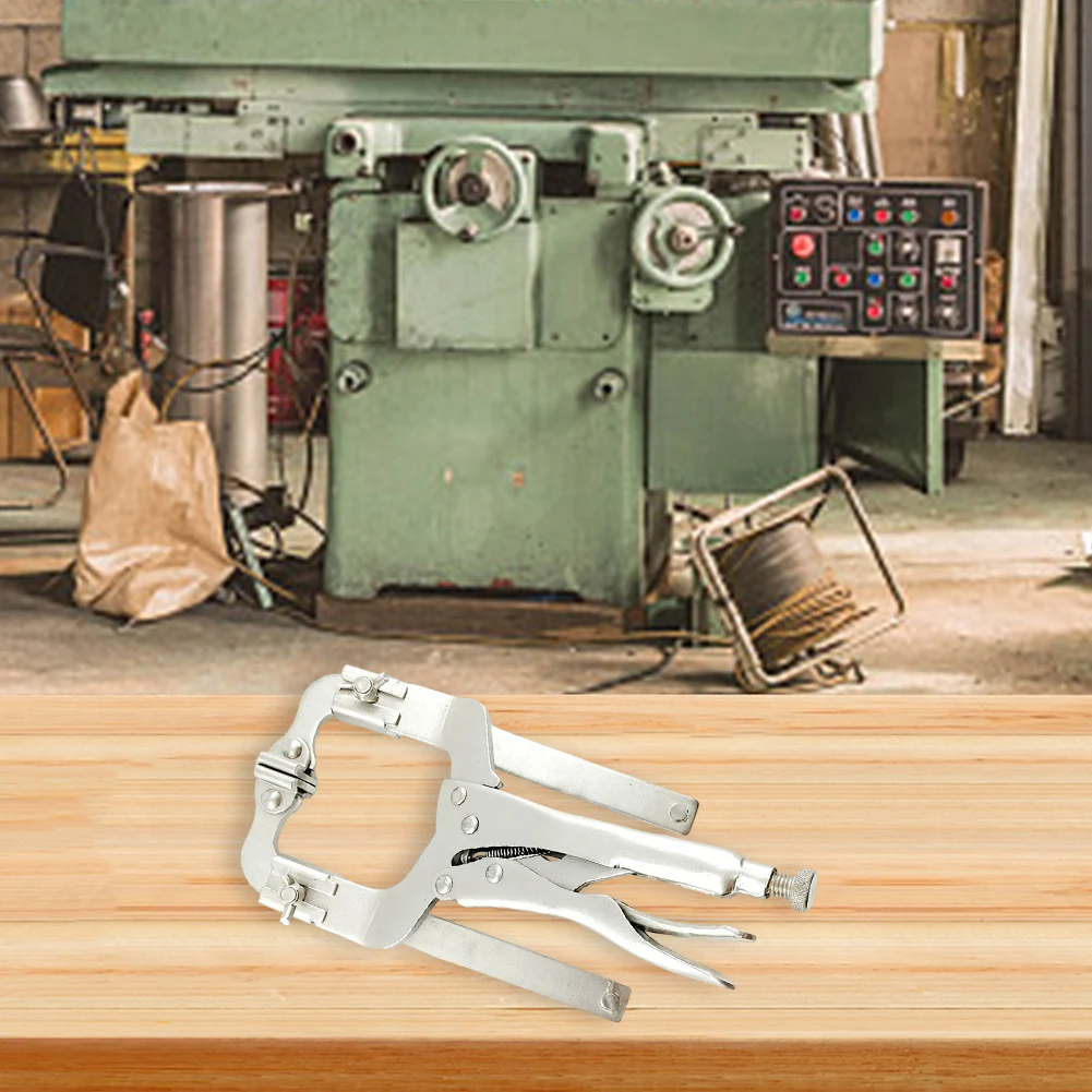 Locking C-Clamp Telescopic Pliers Electroplated Finish Heat Treated Steel Sliding Adjustment Mechanism For Household Tasks