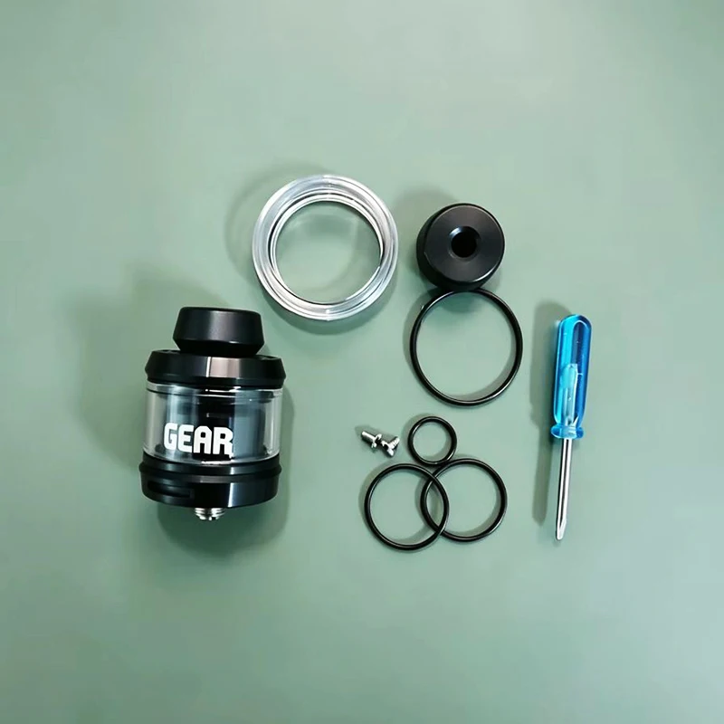 DIY Gear 24mm RTA Tank Replacement Atomizer 24mm 316 SS 2.3ml / 3.5ml Single Coil fit 510 mech mod Decorative spare parts - view 5