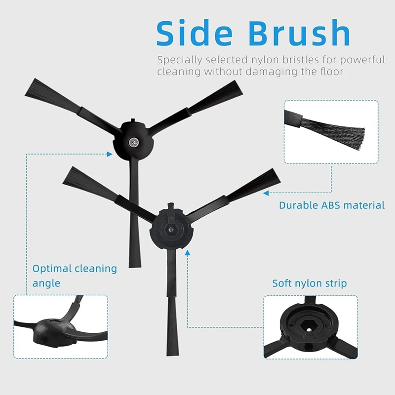 Сменные аксессуары, совместимые с роботом-пылесосом Roborock S8/S8+/S8 Plus, двойной роликовой щеткой