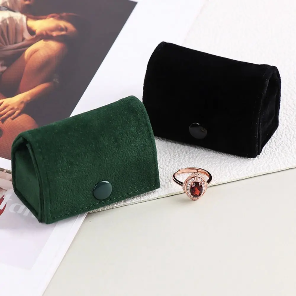 Exquisite Velvet Ring Jewelry Box Portable Multi-functional Jewelry Case Multi-purpose Ornament Mini Storage Box Necklaces Case