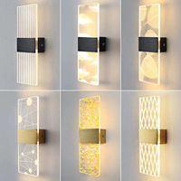 Acrylic Wall Lamp LED Indoor Sconce Light Bedroom Living Room Aisle Bedside Lamps Modern Nordic Decor luminária 6W AC85-265V