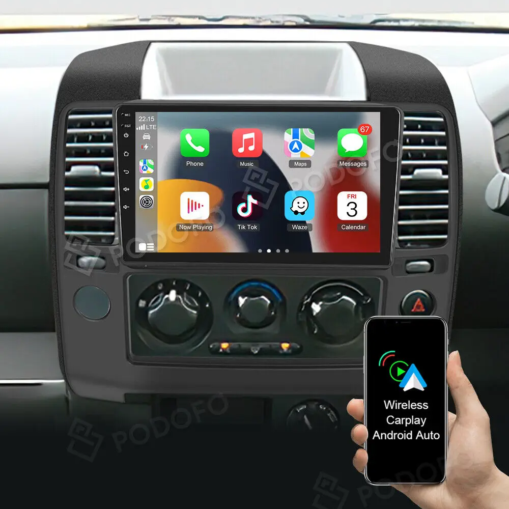 9 Inches Android 13 Car Stereo Carplay Radio Compatible for NISSAN NAVARA 2006-2012 GPS NAVI DSP