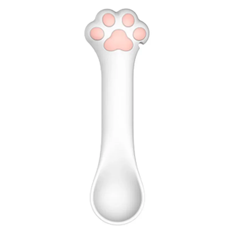 Multifunktionaler Tierfutter-Dosenöffner, Katzenpfoten-Löffel, 3-in-1 Tierfutter-Dosenöffner, Silikondeckel, Nass- und Trockenfutter-Mixer für Katzen und Hunde, zum Mischen von Trockenfutter – Detail 5