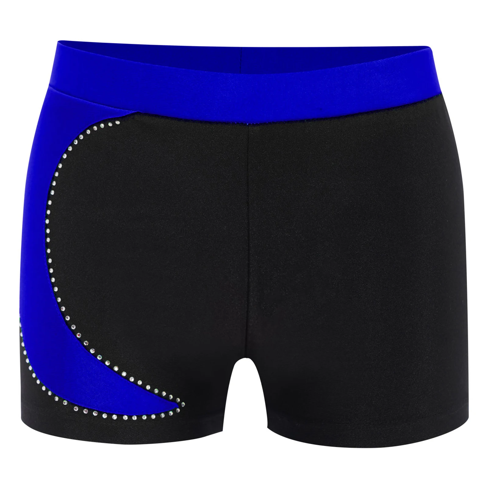 

Kids Boys Stretchy Sports Shorts Bottom Boy-cut Slim Fit Soft Color Block Gymnastics Ballet Dance Shorts Workout Fitness Bottom