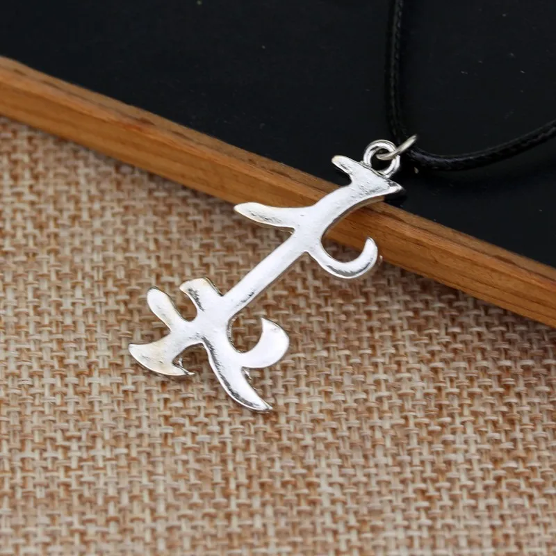 Collar de Moda Mortal Instruments City Of Bones, Runa de Poder Angelical, Cazadores de Sombras, Colgante de Color Plateado, Joyería, Regalos
