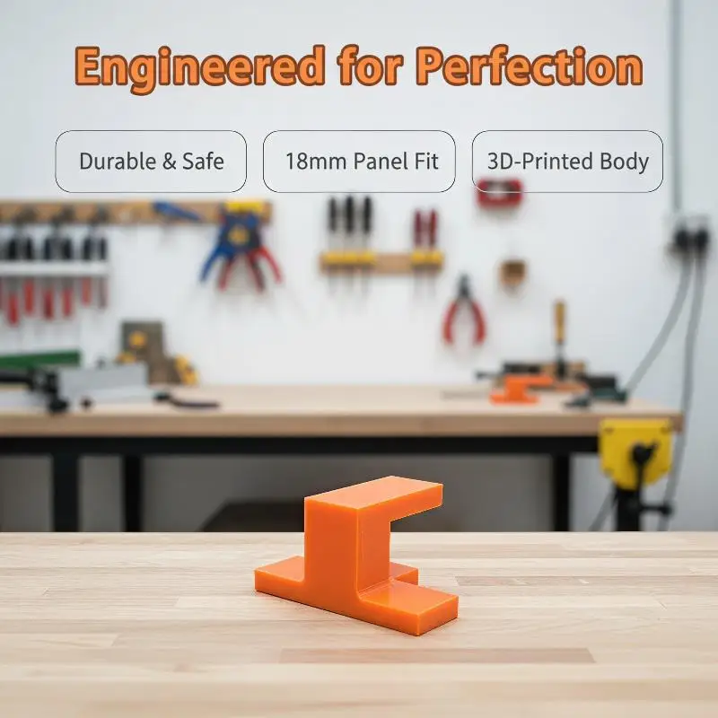 Cabinet Door Installation Jig Woodworking Locator T-Type Corner Bracket 18MM Clamping Tool For Floor Ceiling Cabinets