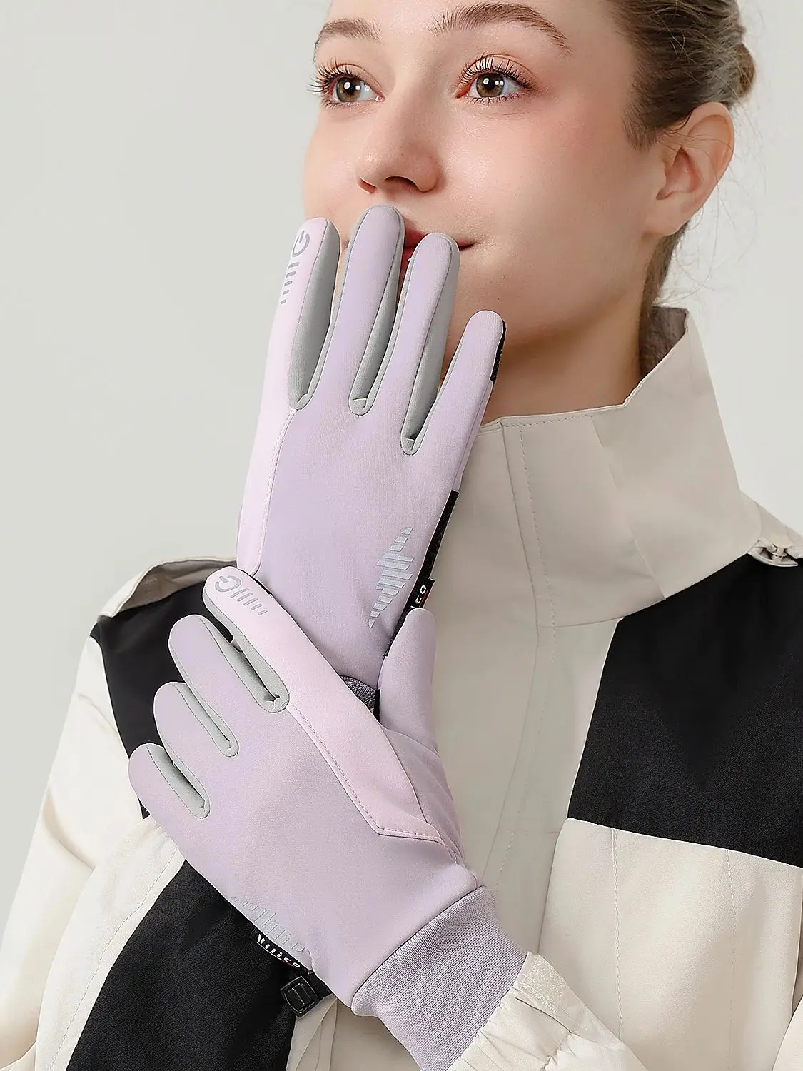 AliExpress Kyncilor 1 pair of winter gloves for men and women, warm touch screen running gloves, windproof and anti-skid, cycling and hiking