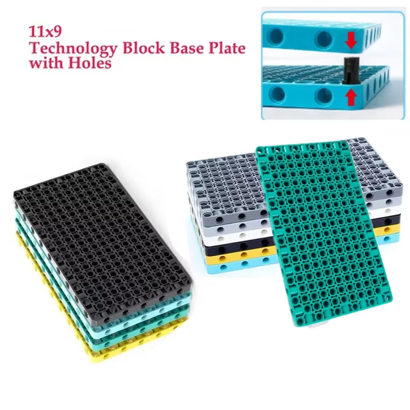 39369 Technologie Bausteine Teile 11x19 Strahl Spezielle Grundplatte Rahmen mit Löchern Montage MOC Ziegel DIY Spielzeug Zubehör