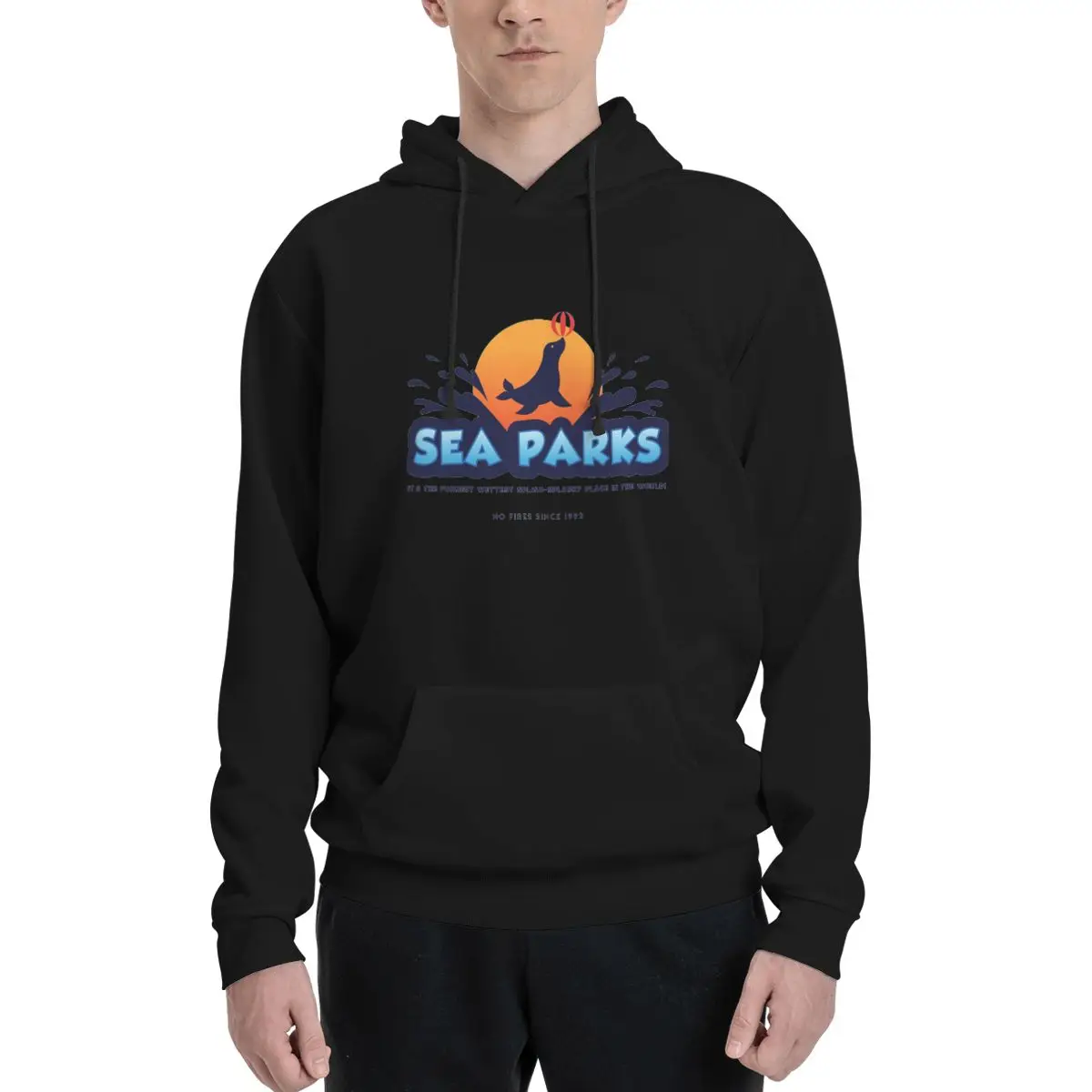 

Sea Parks Logo IT Crowd Polyester Hoodie Men's Sweatershirt Warm Dif Colors Sizes