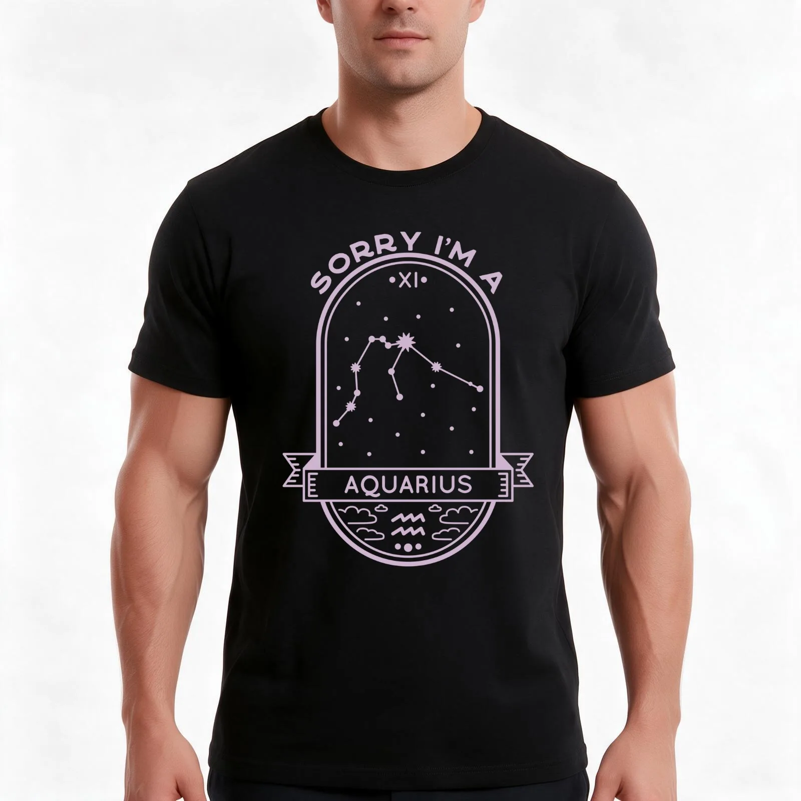 Sorry I'm A Aquarius T-Shirt Summer Casual Cotton Tee Oversized Streetwear Tops Vintage Graphic Print Loose Fit Short Sleeve