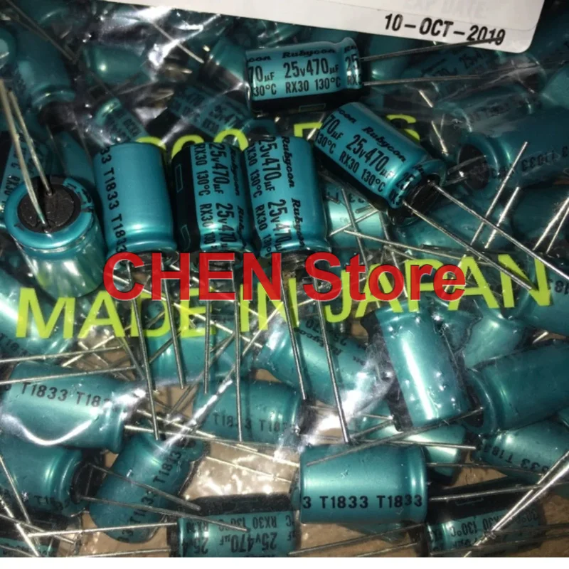 10PCS/50PCS original Rubycon RX30 470UF 25V 10X16MM 130C electrolytic capacitor 25V470UF free shipping
