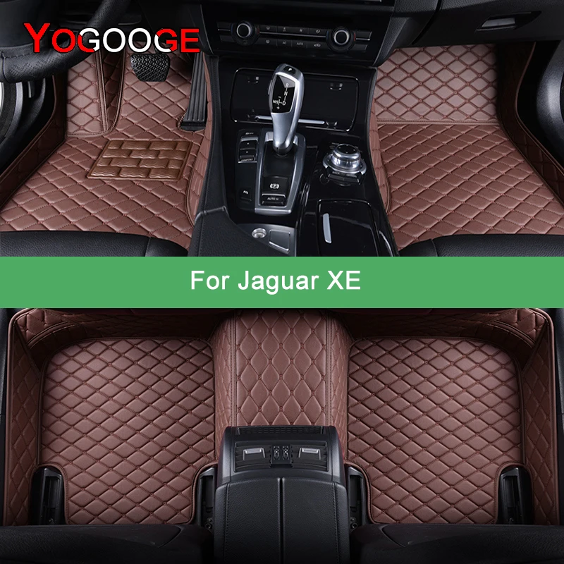 

YOGOOGE Custom Car Floor Mats For Jaguar XE Auto Carpets Foot Coche Accessorie