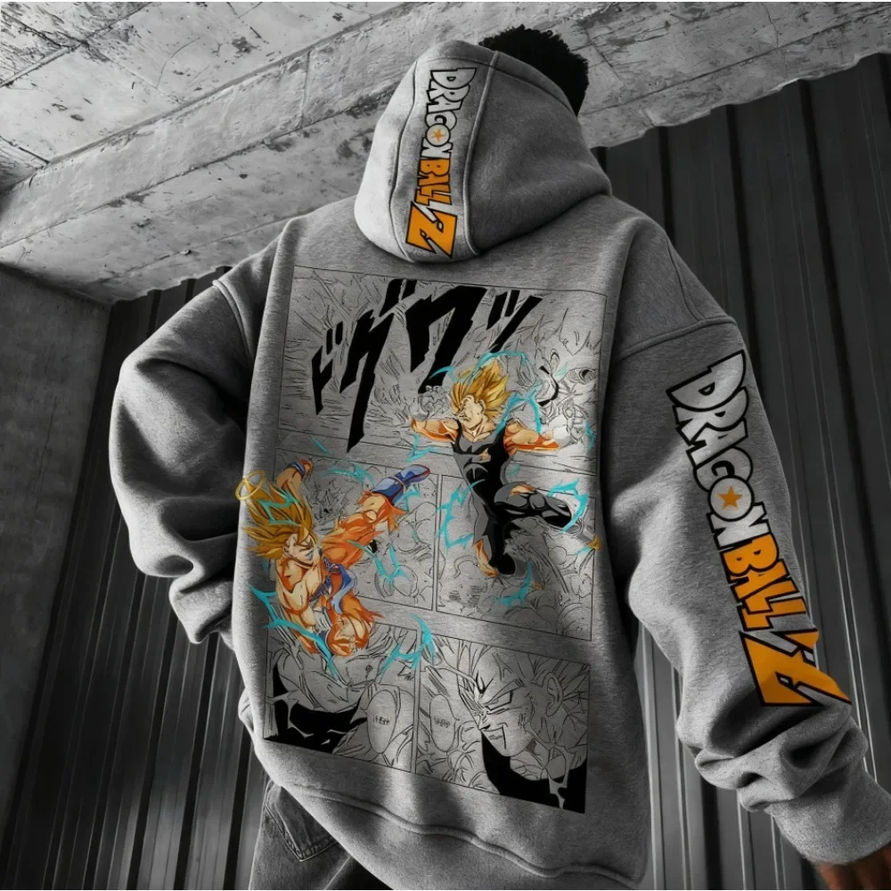 Dragon Ball Comics Co. – bedruckter Kapuzenpullover für Damen und Herren, Herbst-/Winterkollektion, lockerer, lässiger Stil, ideal für Partys, Eltern-Kind-Kapuzenpullover. – Detail 8