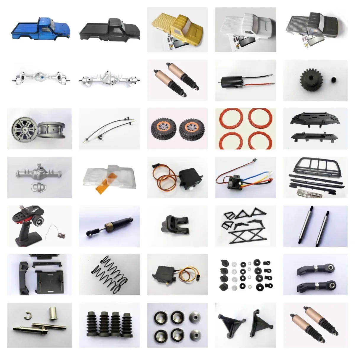 

YIKONG YK4101PRO YK4102 1/10 RC Car Spare Parts Motor Housing Shock Absorber Remote Control Receiving Plate Pull Rod Axle Servo