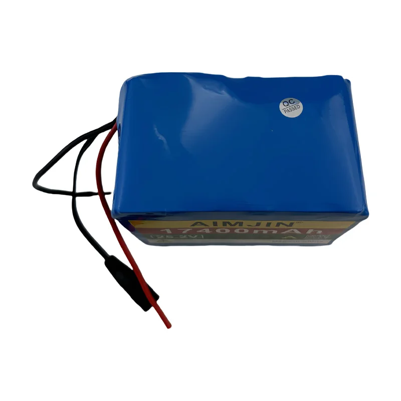 Lithium-ion battery, built-in BMS protection, used for bicycle motors, outdoor power, 6S5P, 25.2V, 17400mAh