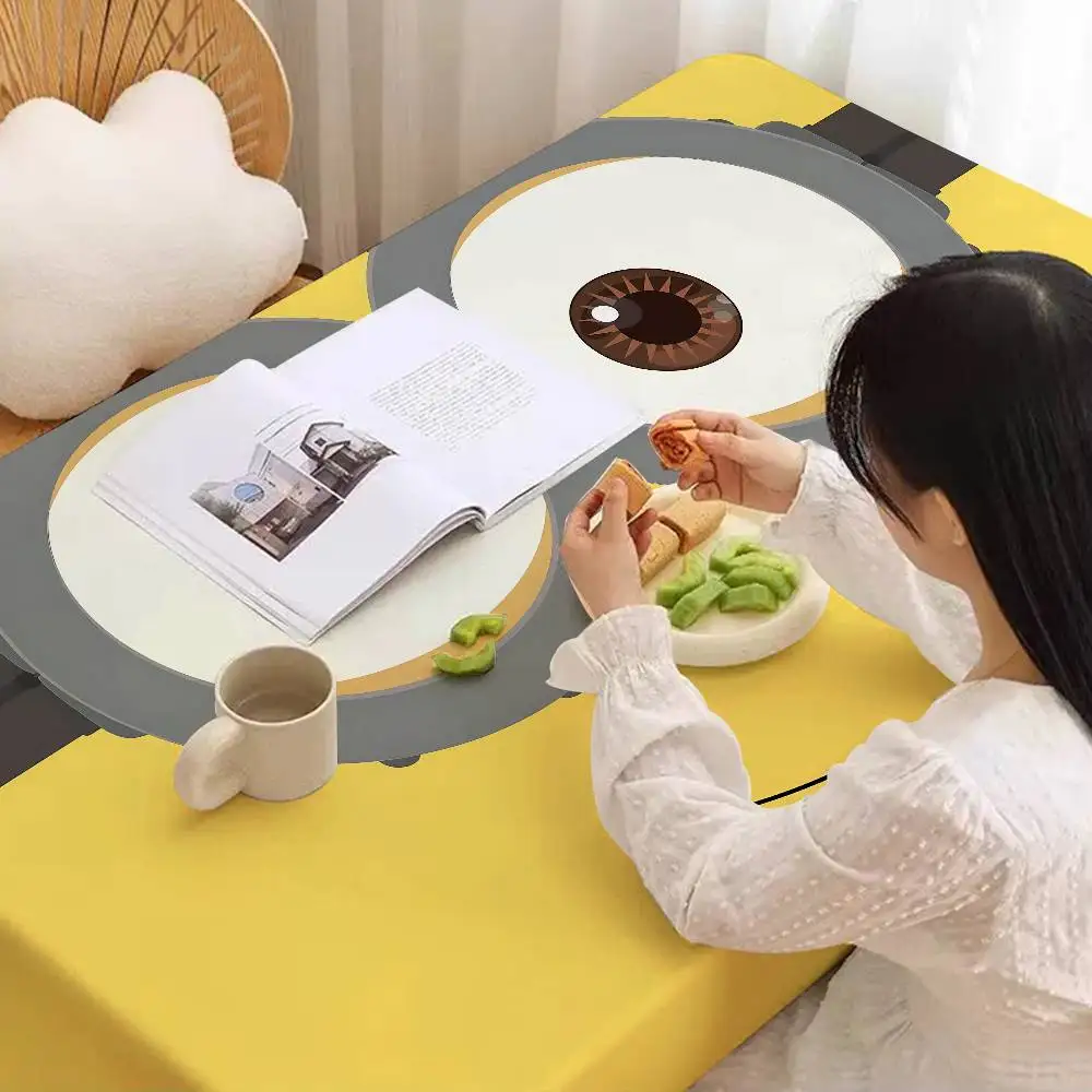 Cute Banana Cartoon-M-Miniones Home Tablecloths Dining Decoration And Rectangular Table Accessories Waterproof Cloth Anti-stain