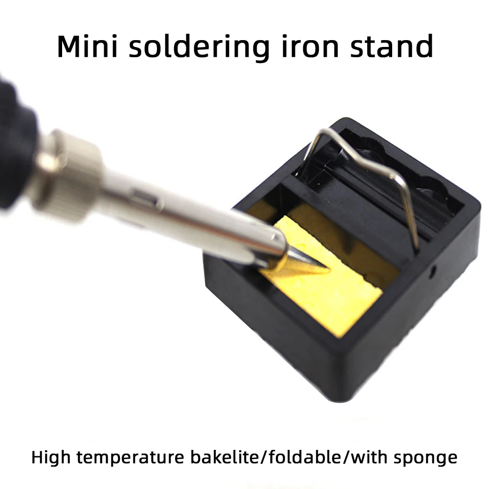 Square bakelite soldering iron holder electric soldering iron holder high temperature resistant and non-flammable soldering pen