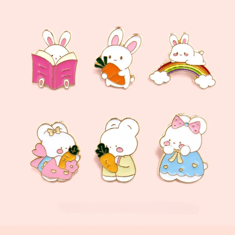 Cute Cartoon Animal Brooch Scarf Clip Shirt Coat Corsage Pin Bag Decoration Buckle Clothe Couple Accessory Badge Breastpin Gift