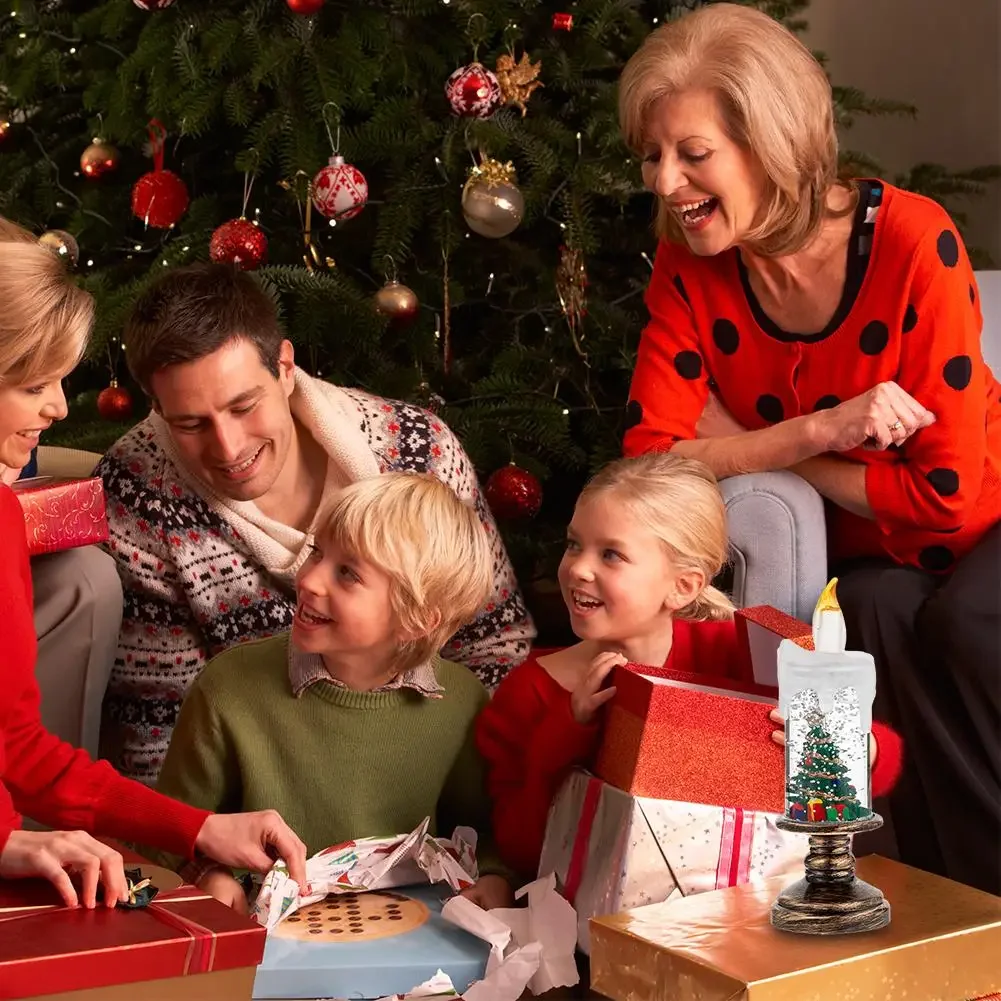 LED 촛불 크리스마스 Flameless 촛불 시뮬레이션 눈 촛불 빛 크리스마스 장식 크리스마스 선물