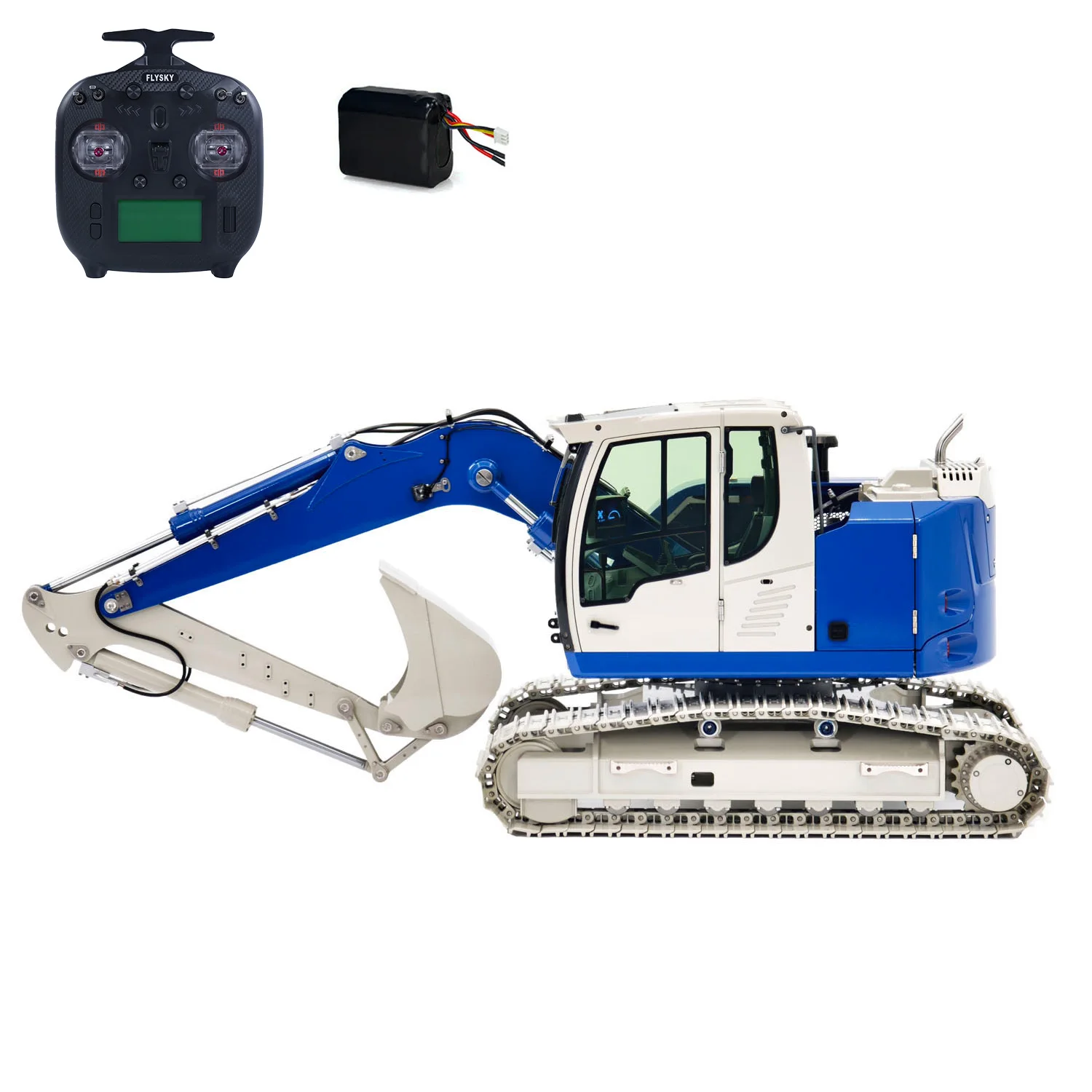 

JDM-208 1:14 RC Hydraulic Tracked Excavator R920 Metal Remote Control Digger Model Flysky ST8 Radio Engineering Vehicles Models