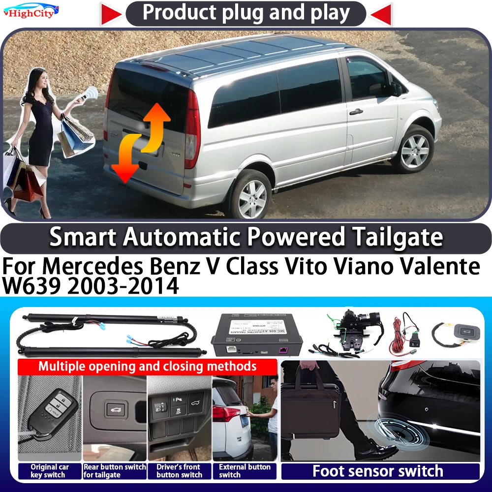 

For Mercedes Benz V Class Vito Viano Valente W639 2003-2014 Smart Automatic Powered Tailgate Key Close Electric Power Tailgate