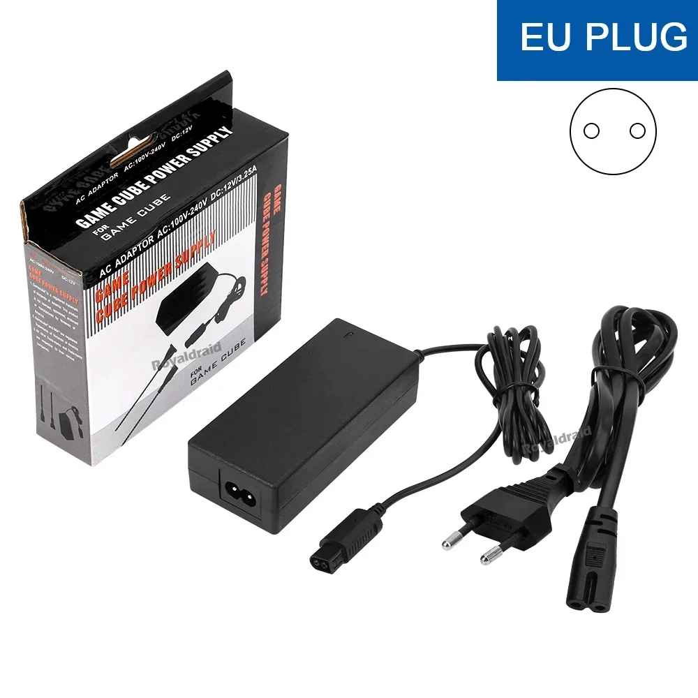 EU/US/UK/AU Plug AC Adapter Power Supply for GameCube Video Game Console Charger for NGC AC/DC Adapter 100-240V Gaming Access